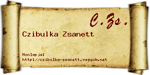 Czibulka Zsanett névjegykártya