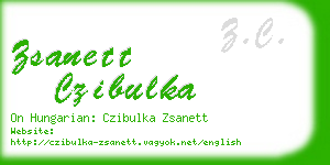 zsanett czibulka business card